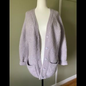 Wilfred Mohair and Wool Lavender Cardigan